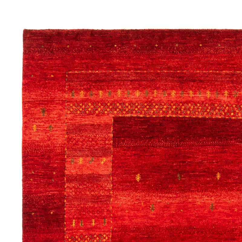 Gabbeh Tæppe - Loribaft Persisk - 277 x 220 cm - rød