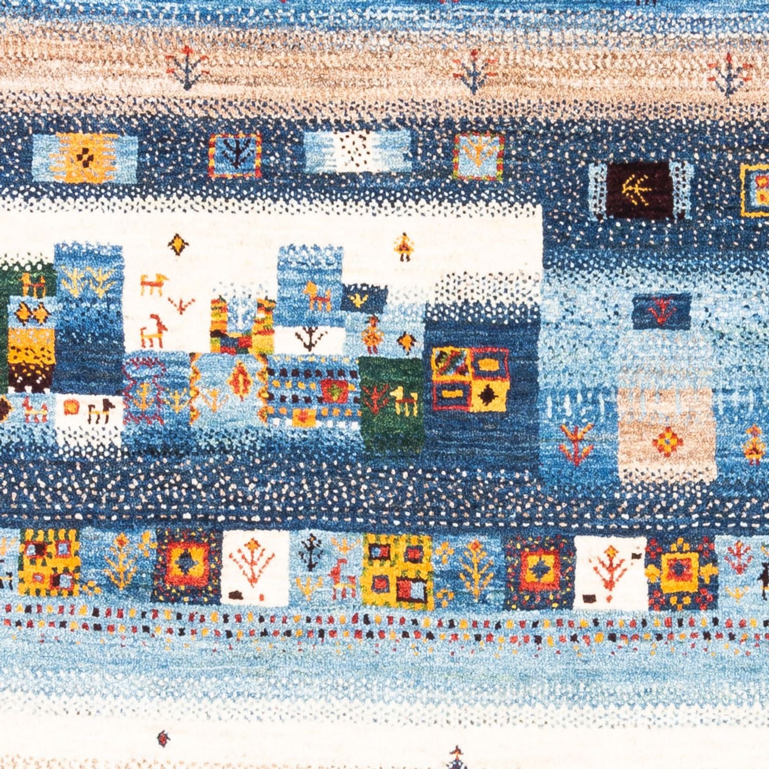 Gabbeh Tæppe - Loribaft Persisk - Royal - 178 x 122 cm - flerfarvet
