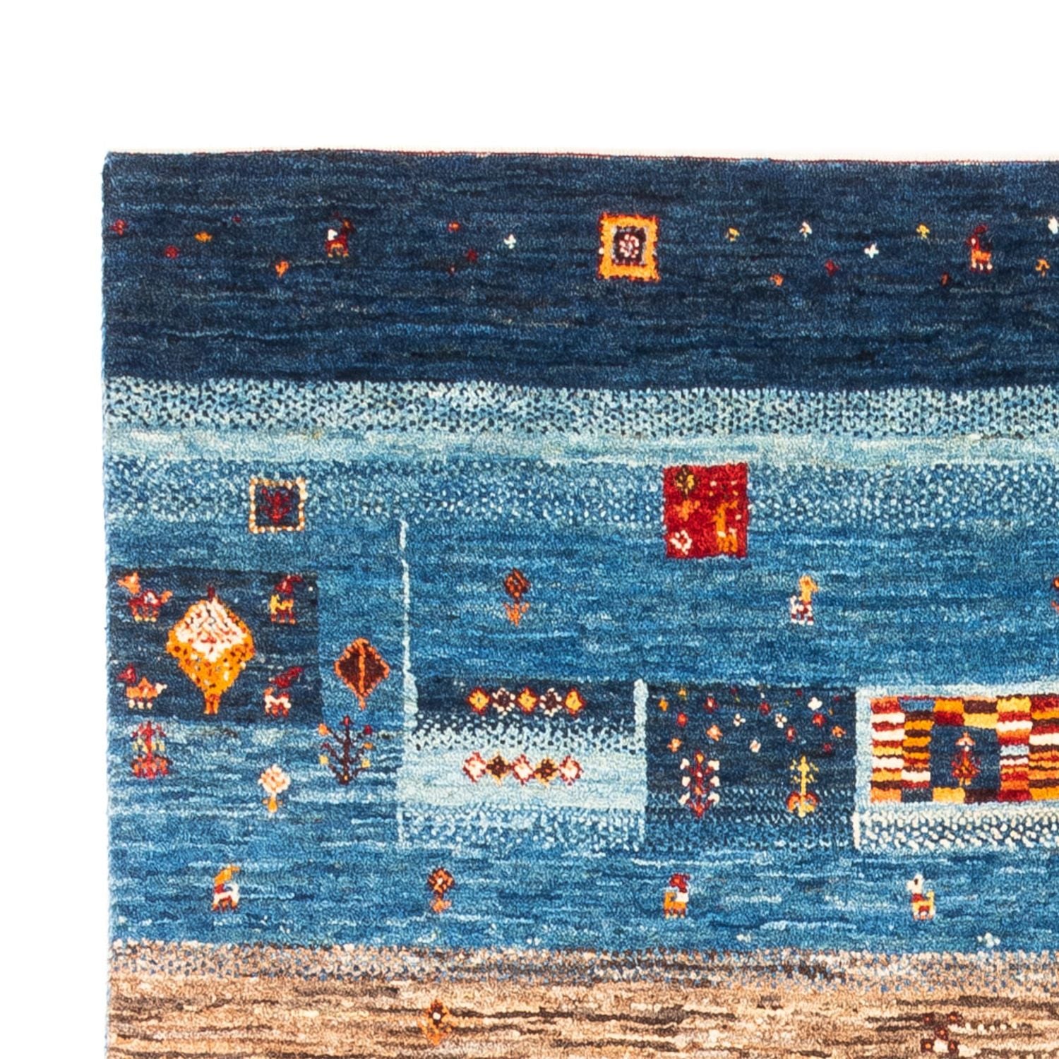 Gabbeh Tæppe - Loribaft Persisk - Royal - 180 x 123 cm - flerfarvet