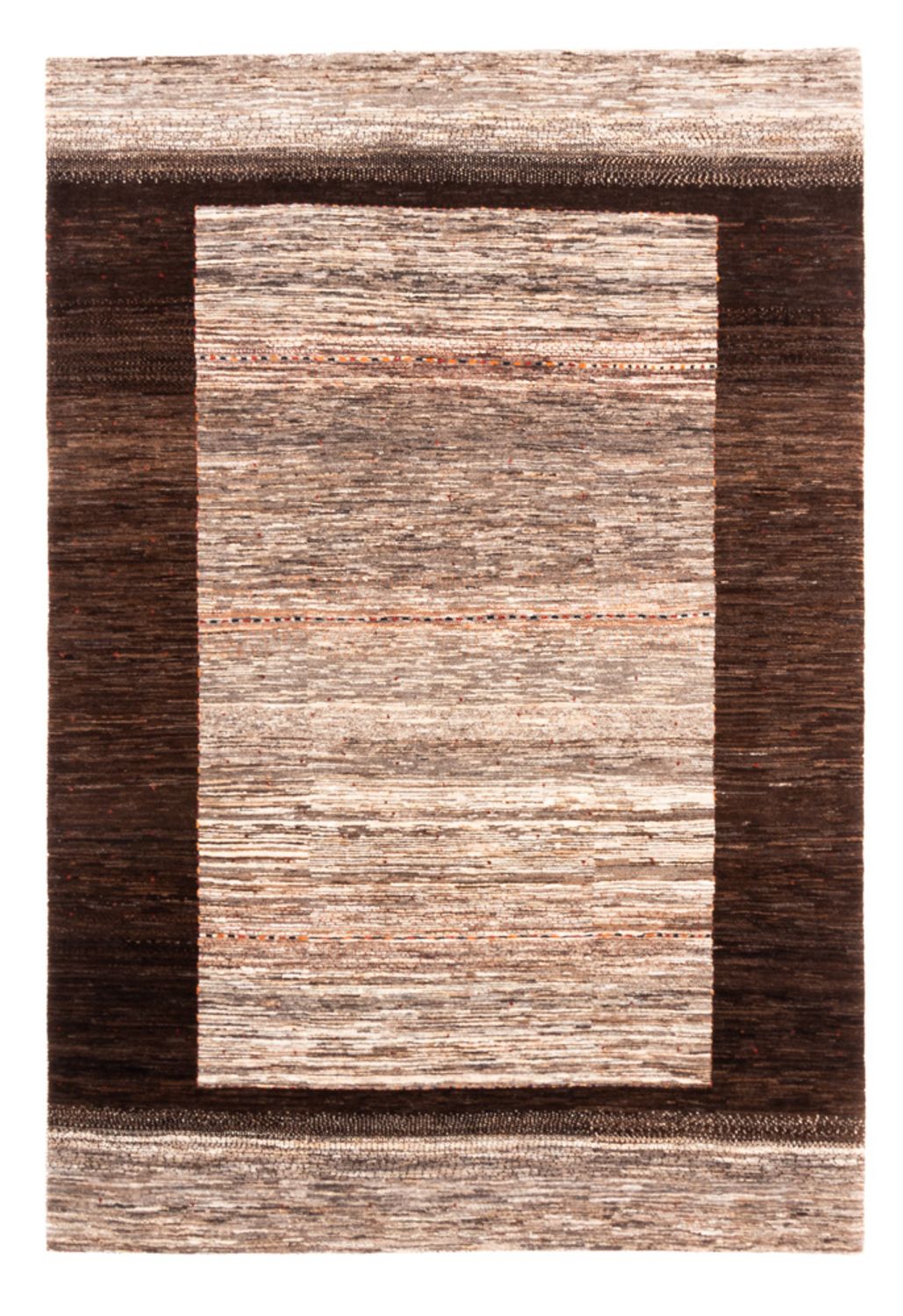 Gabbeh Tæppe - Loribaft Persisk - 242 x 170 cm - natur