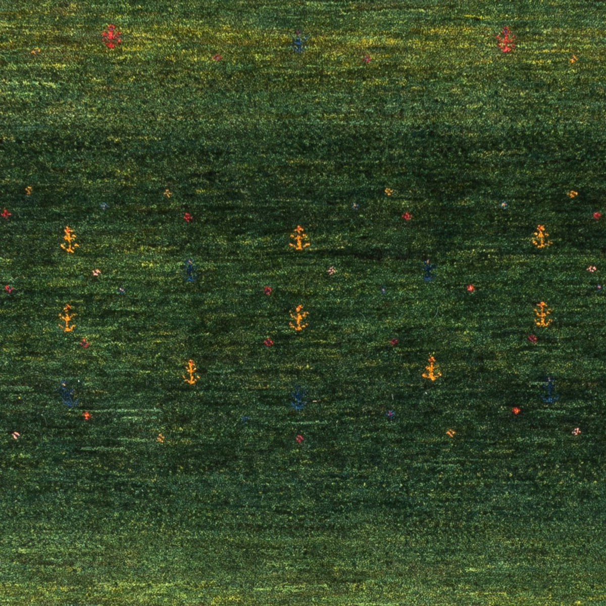 Gabbeh Tæppe - Loribaft Persisk - 154 x 100 cm - grøn