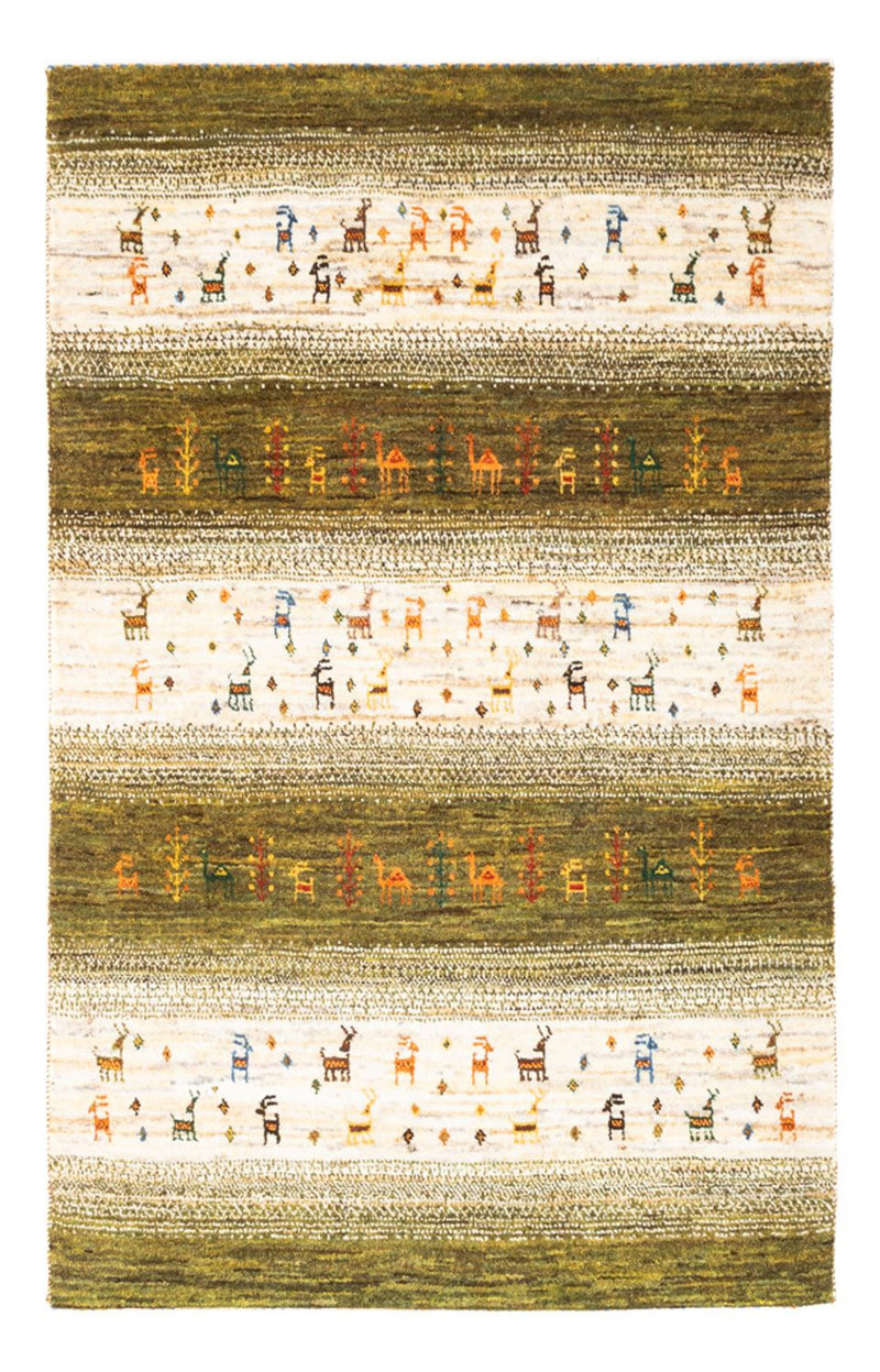 Gabbeh Tæppe - Loribaft Persisk - 138 x 85 cm - flerfarvet