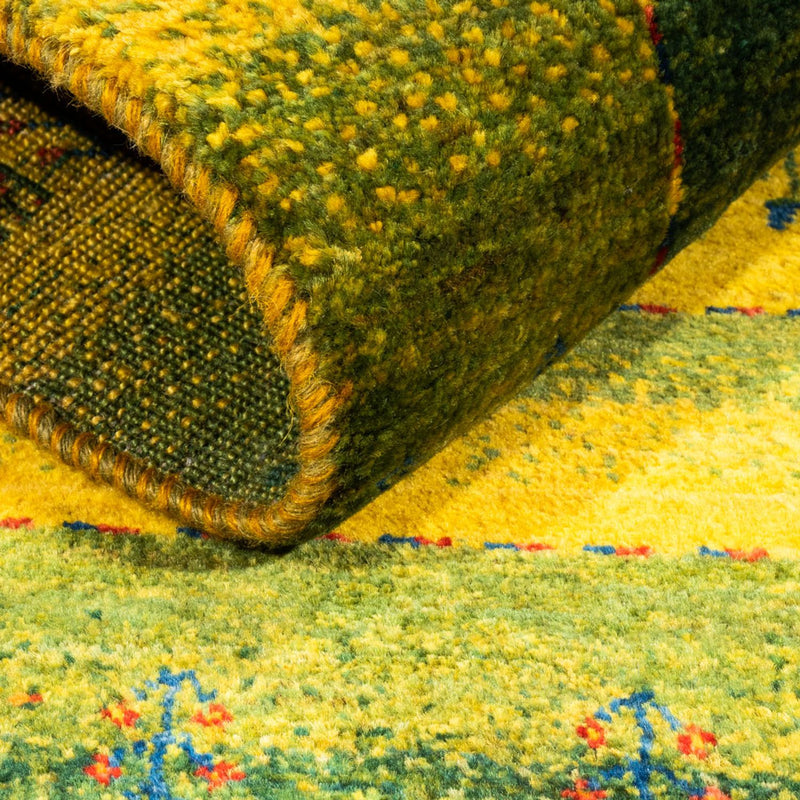 Gabbeh Tæppe - Loribaft Persisk - 128 x 76 cm - grøn