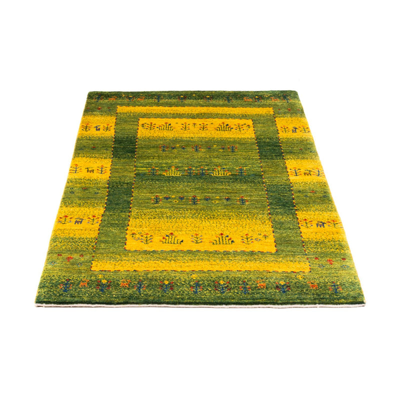 Gabbeh Tæppe - Loribaft Persisk - 128 x 76 cm - grøn