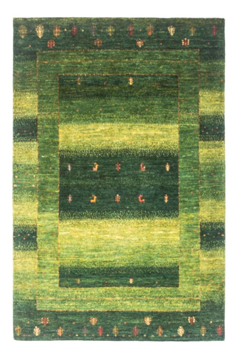 Gabbeh Tæppe - Loribaft Persisk - 148 x 98 cm - grøn