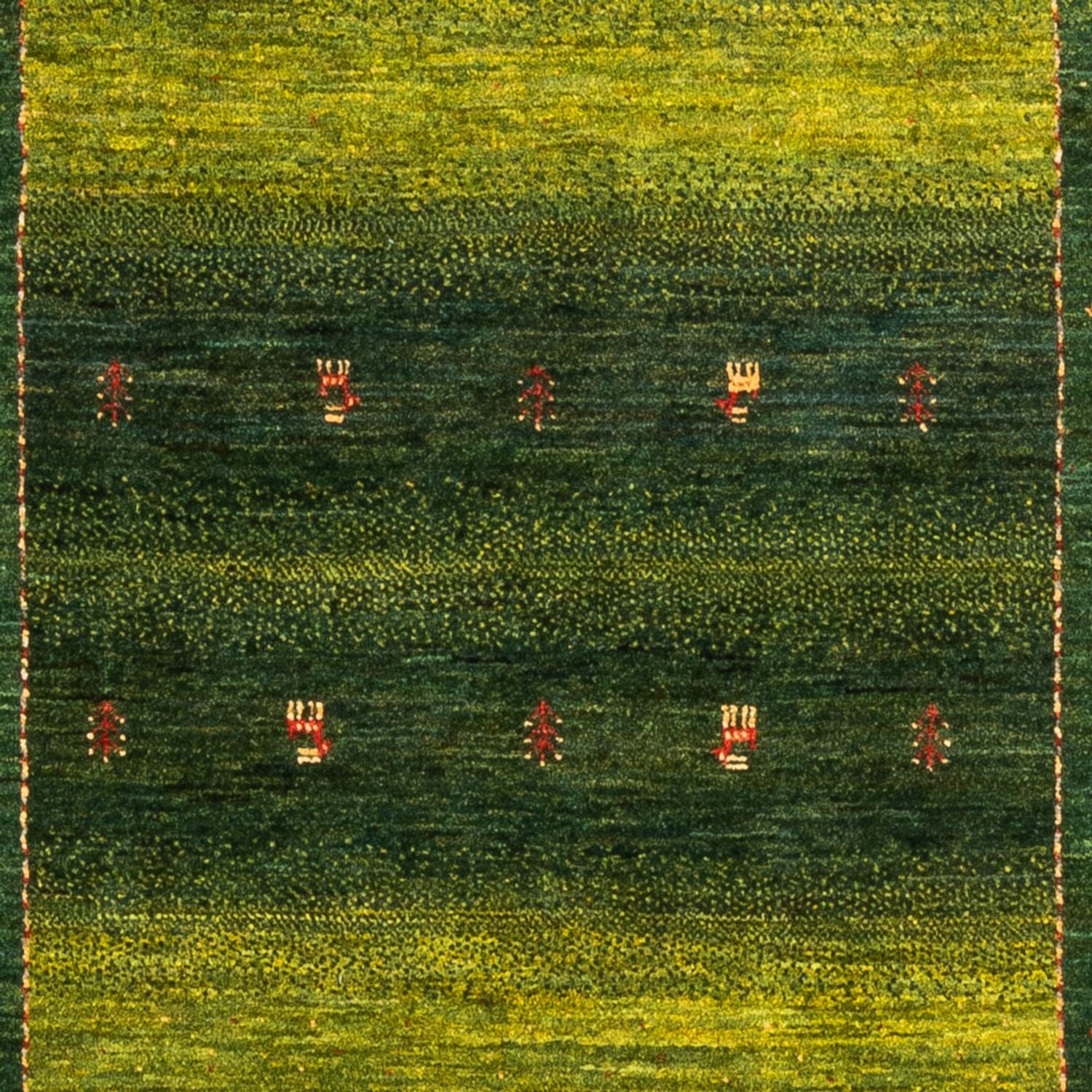 Gabbeh Tæppe - Loribaft Persisk - 176 x 120 cm - grøn