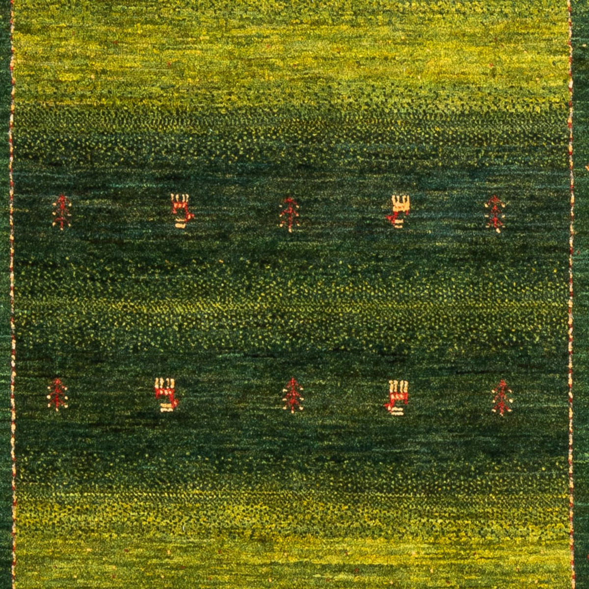 Gabbeh Tæppe - Loribaft Persisk - 176 x 120 cm - grøn
