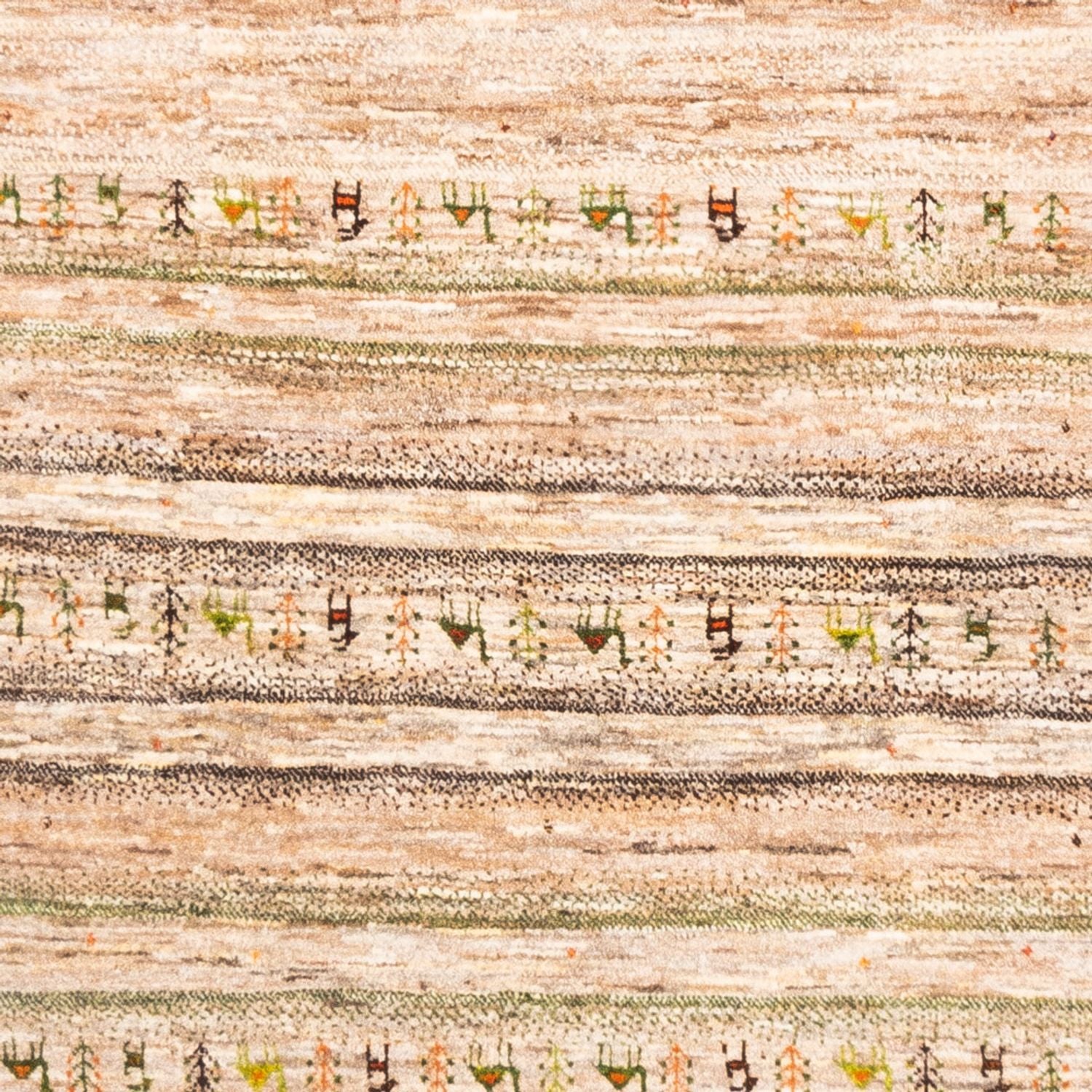 Gabbeh Tæppe - Loribaft Persisk - 231 x 175 cm - grå