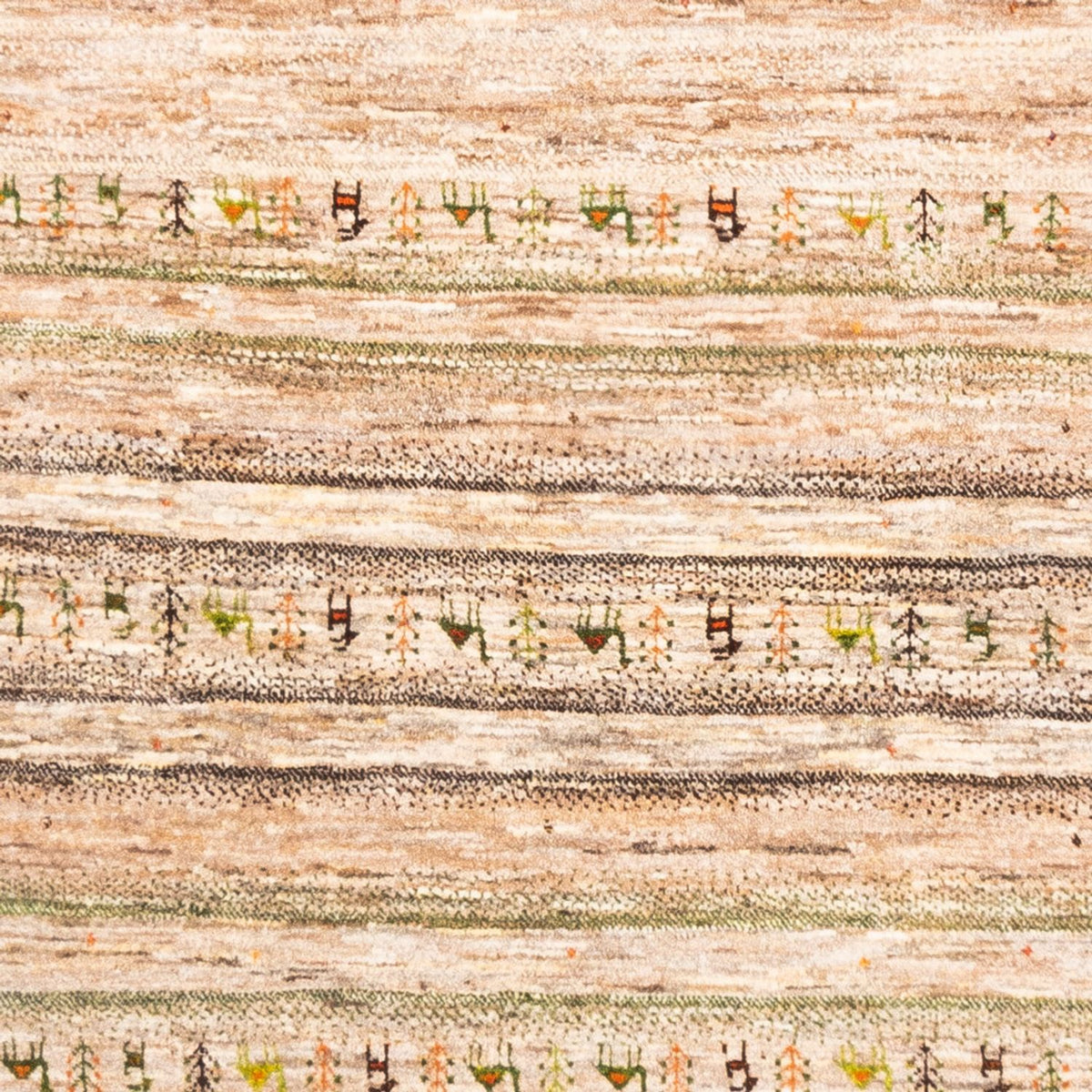 Gabbeh Tæppe - Loribaft Persisk - 231 x 175 cm - grå