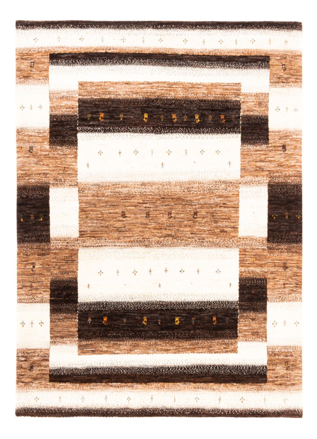Gabbeh Tæppe - Loribaft Persisk - 233 x 179 cm - natur