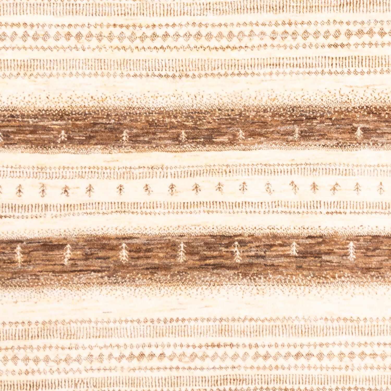 Gabbeh Tæppe - Loribaft Persisk - 251 x 182 cm - natur