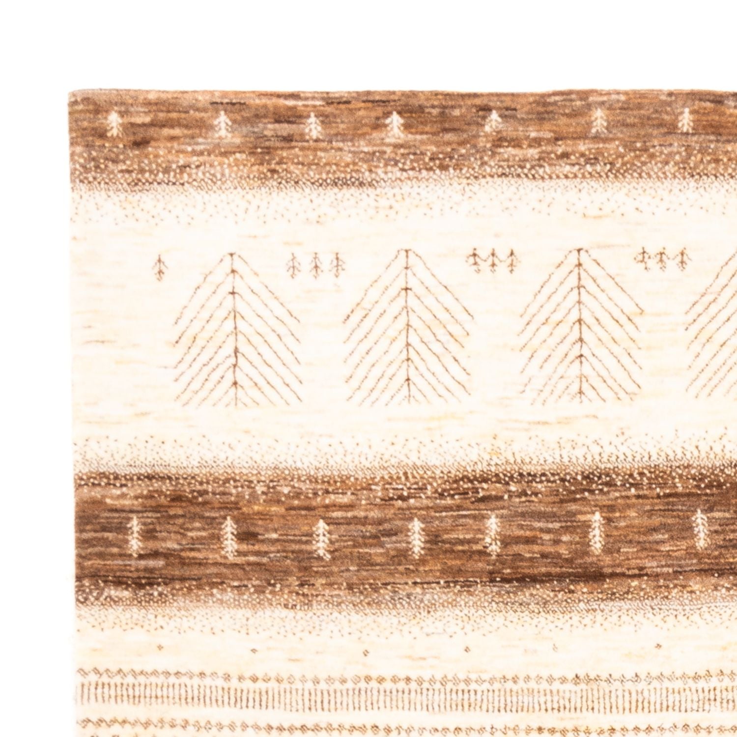 Gabbeh Tæppe - Loribaft Persisk - 251 x 182 cm - natur
