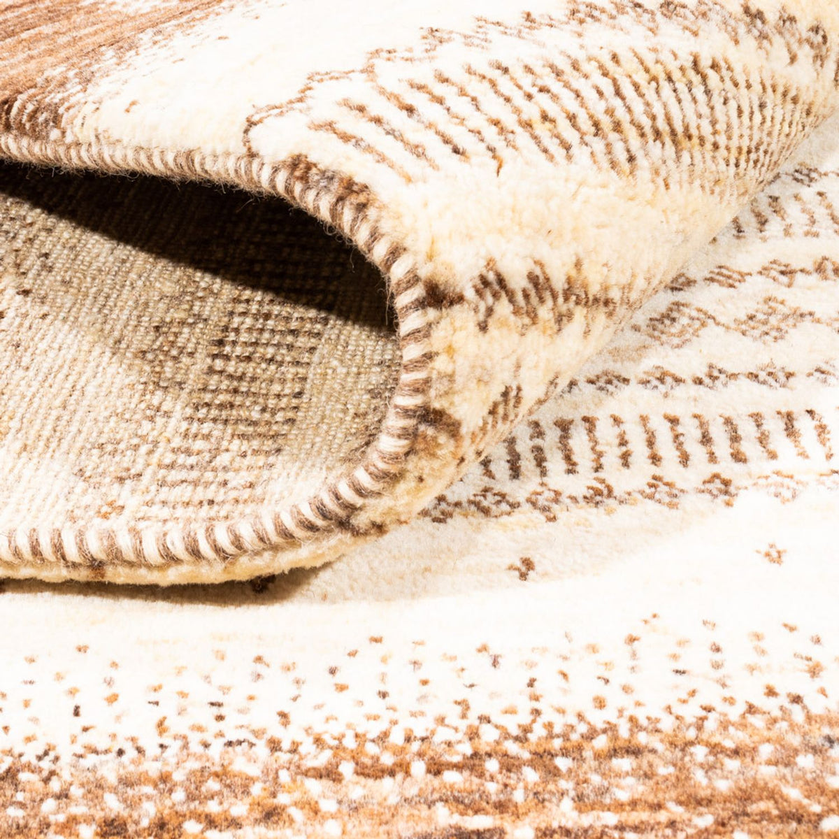 Gabbeh Tæppe - Loribaft Persisk - 251 x 182 cm - natur