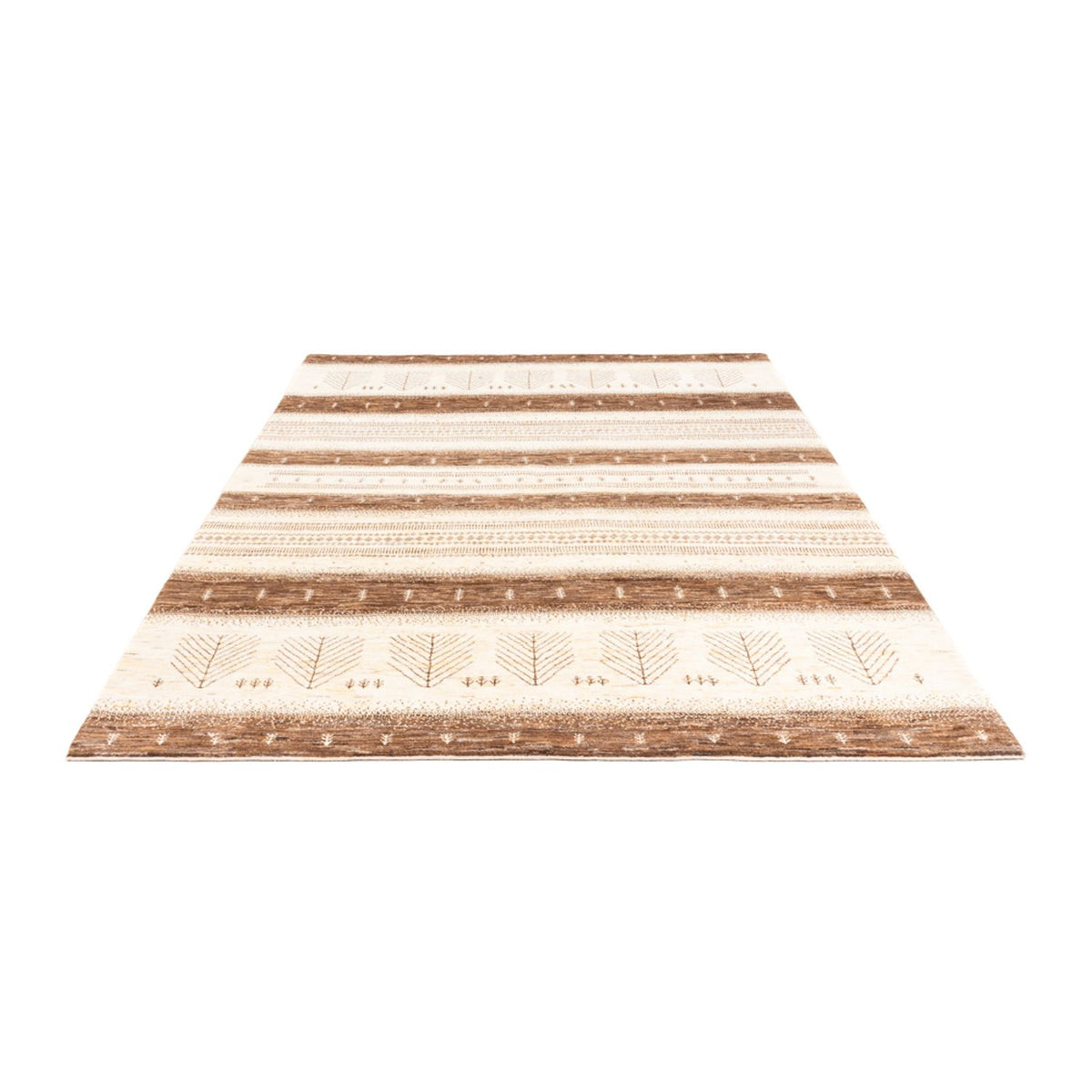 Gabbeh Tæppe - Loribaft Persisk - 251 x 182 cm - natur