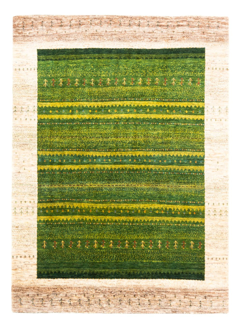 Gabbeh Tæppe - Loribaft Persisk - 238 x 180 cm - grøn
