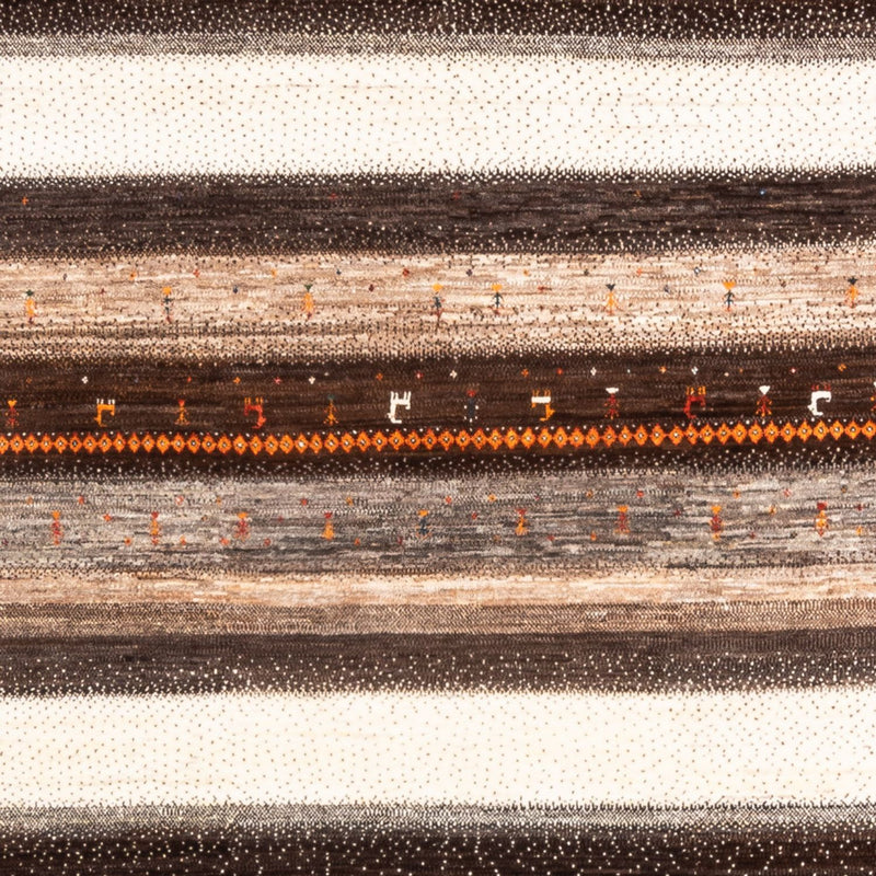 Gabbeh Tæppe - Loribaft Persisk - Royal firkantet  - 198 x 212 cm - natur