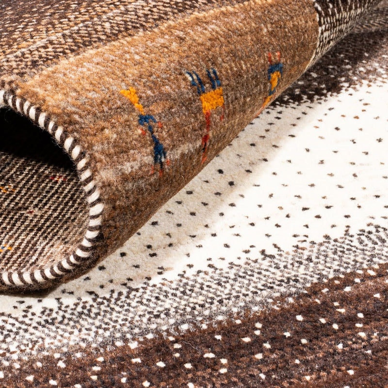 Gabbeh Tæppe - Loribaft Persisk - Royal firkantet  - 198 x 212 cm - natur