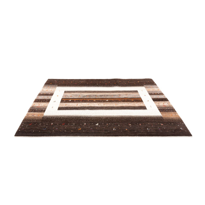 Gabbeh Tæppe - Loribaft Persisk - Royal firkantet  - 198 x 212 cm - natur