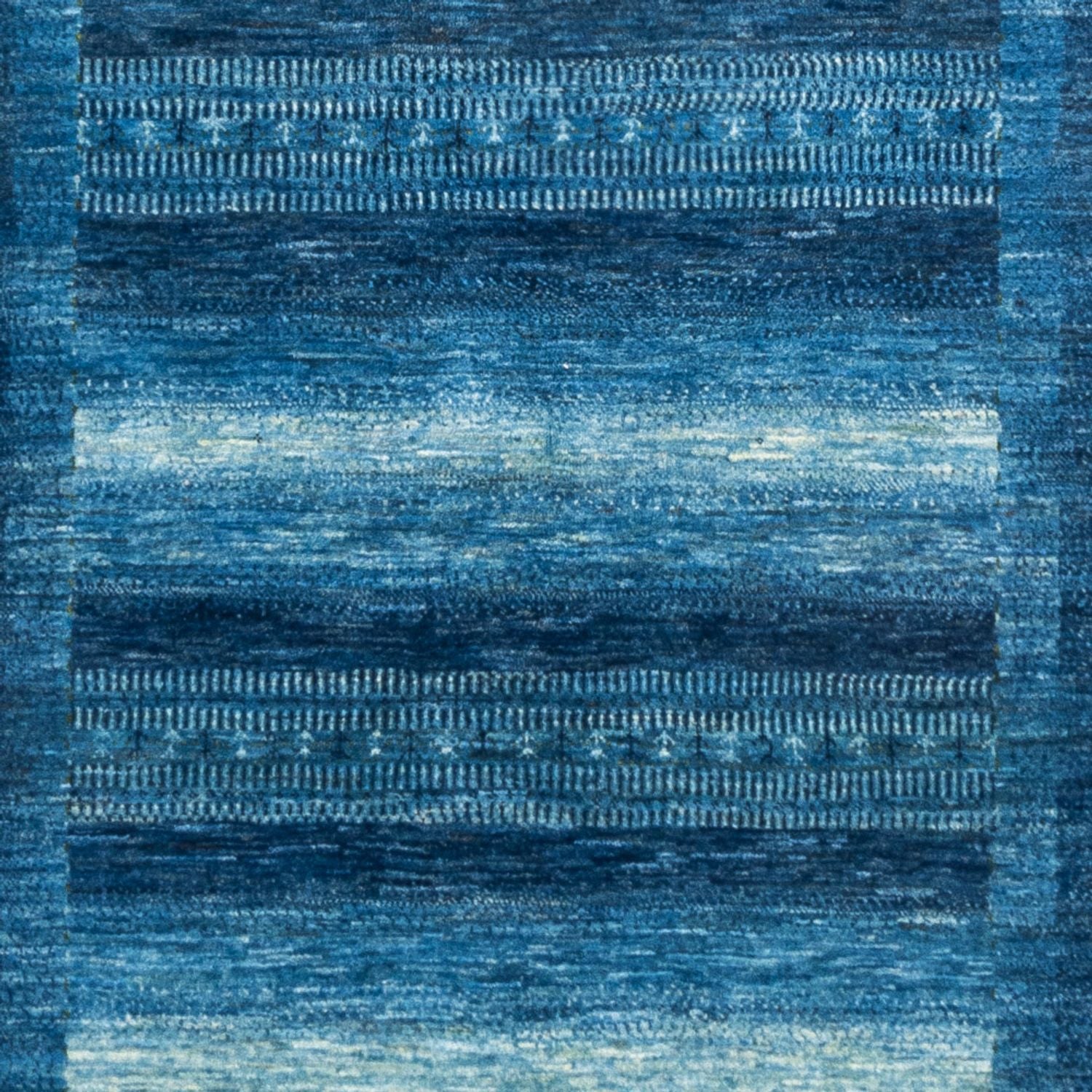 Gabbeh Tæppe - Loribaft Persisk - 255 x 177 cm - blå