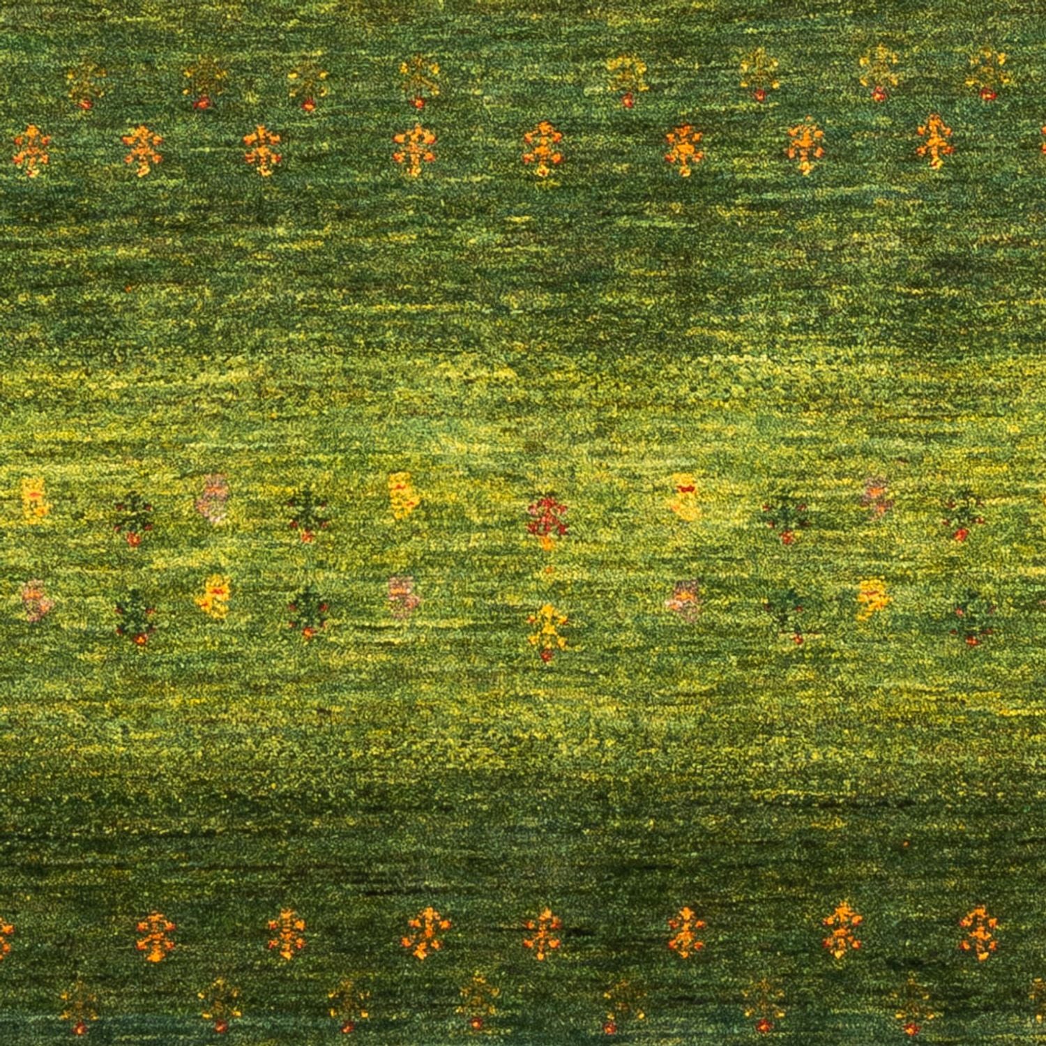Gabbeh Tæppe - Loribaft Persisk - 175 x 123 cm - grøn