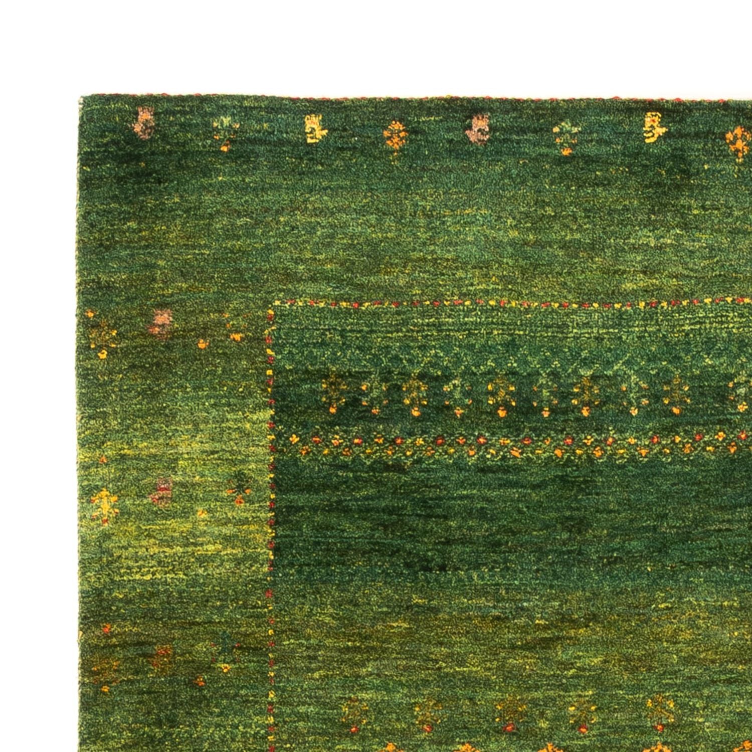 Gabbeh Tæppe - Loribaft Persisk - 175 x 123 cm - grøn