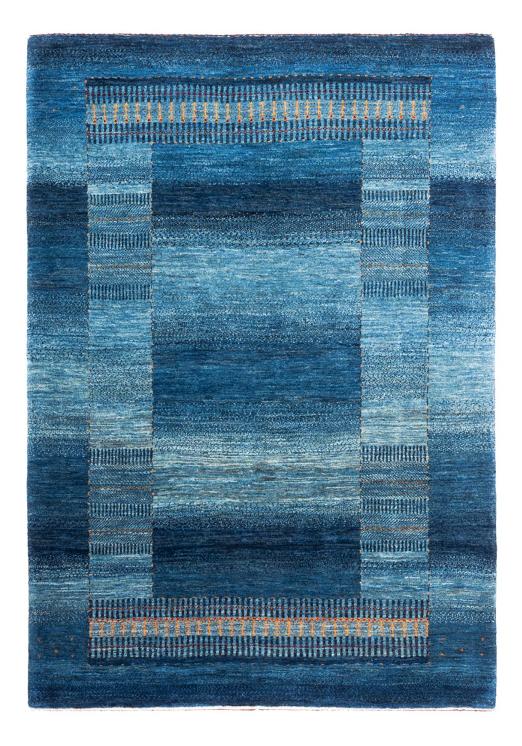 Gabbeh Tæppe - Loribaft Persisk - 183 x 126 cm - blå