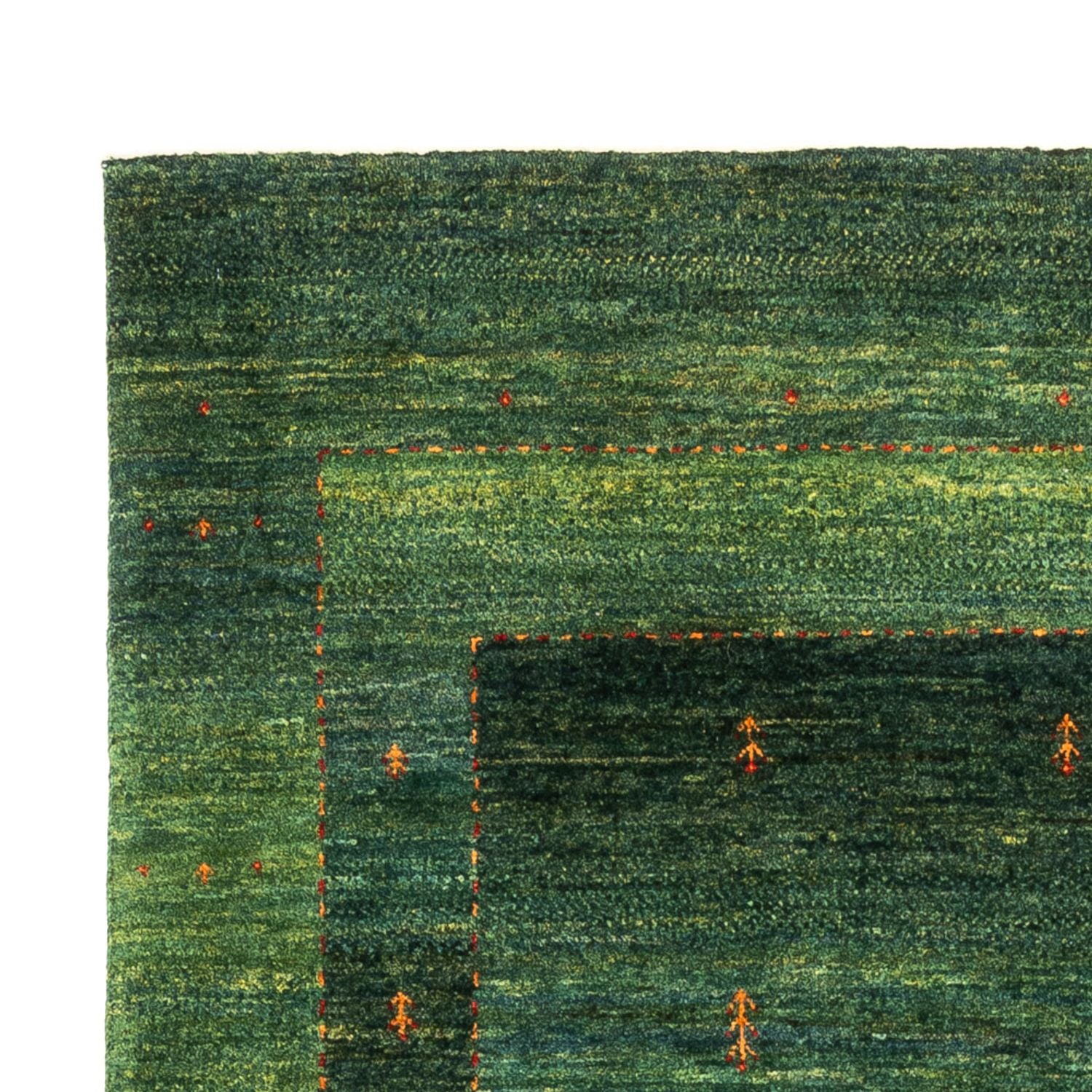 Gabbeh Tæppe - Loribaft Persisk - 192 x 126 cm - grøn