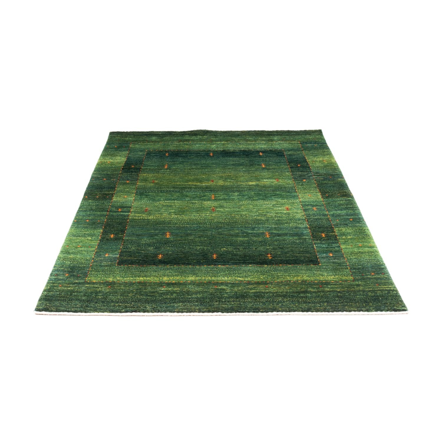 Gabbeh Tæppe - Loribaft Persisk - 192 x 126 cm - grøn