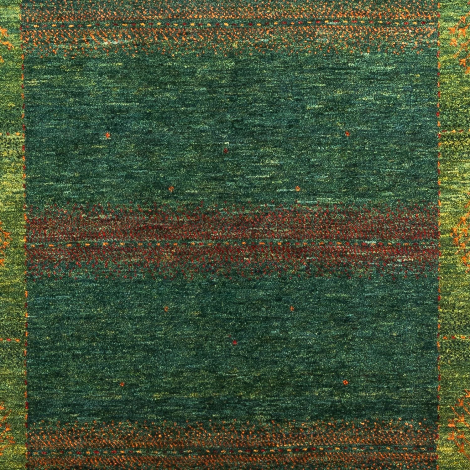 Gabbeh Tæppe - Loribaft Persisk - 190 x 132 cm - grøn