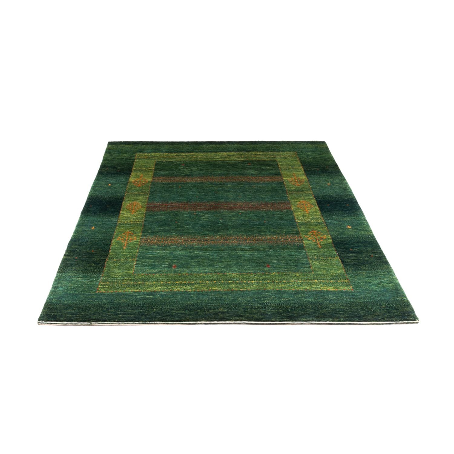 Gabbeh Tæppe - Loribaft Persisk - 190 x 132 cm - grøn