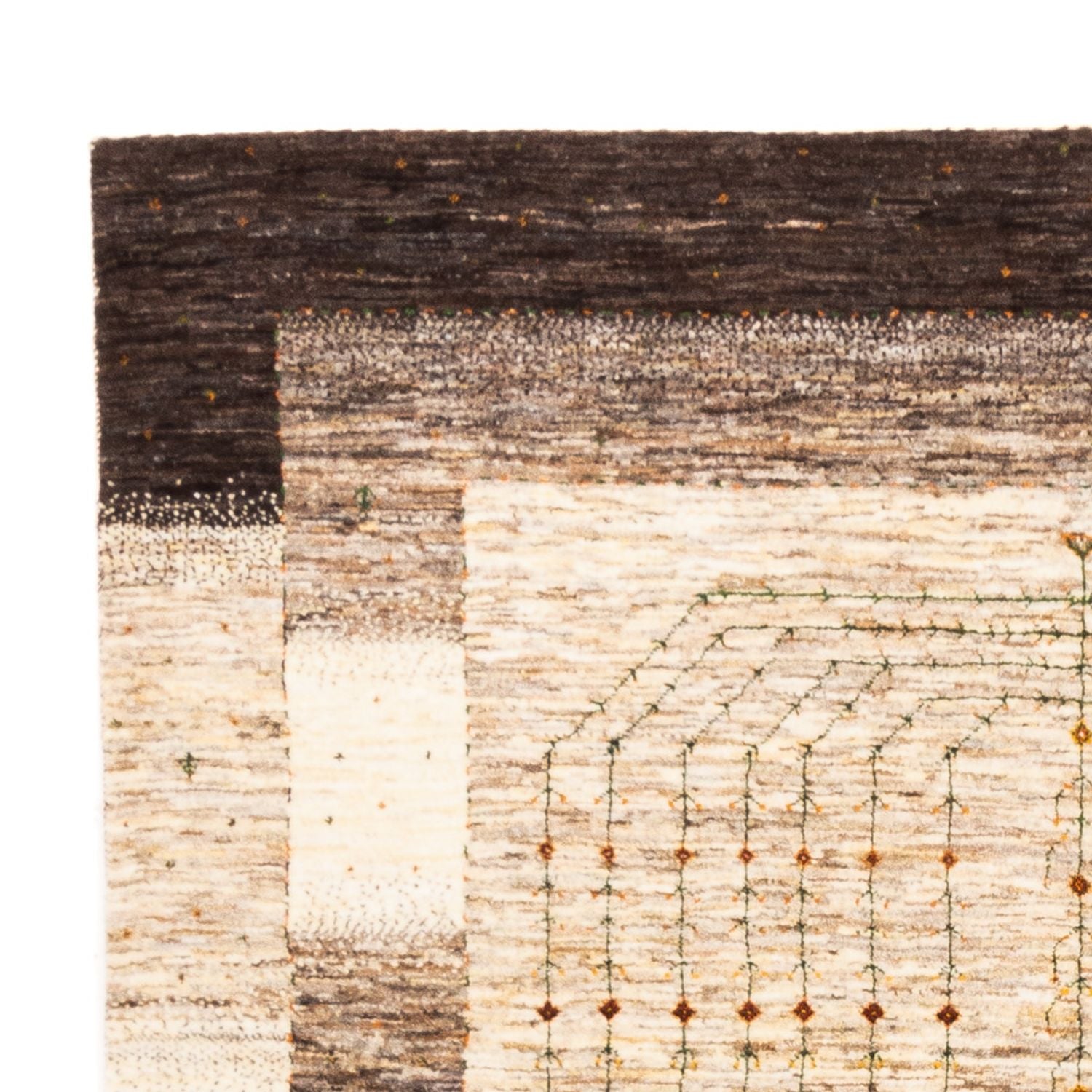 Gabbeh Tæppe - Loribaft Persisk - 240 x 173 cm - natur