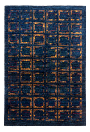 Gabbeh Tæppe - Loribaft Persisk - 253 x 180 cm - blå