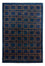 Gabbeh Tæppe - Loribaft Persisk - 253 x 180 cm - blå