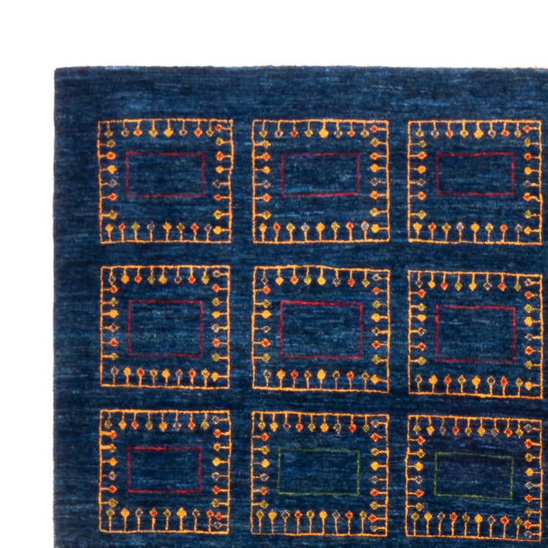 Gabbeh Tæppe - Loribaft Persisk - 253 x 180 cm - blå
