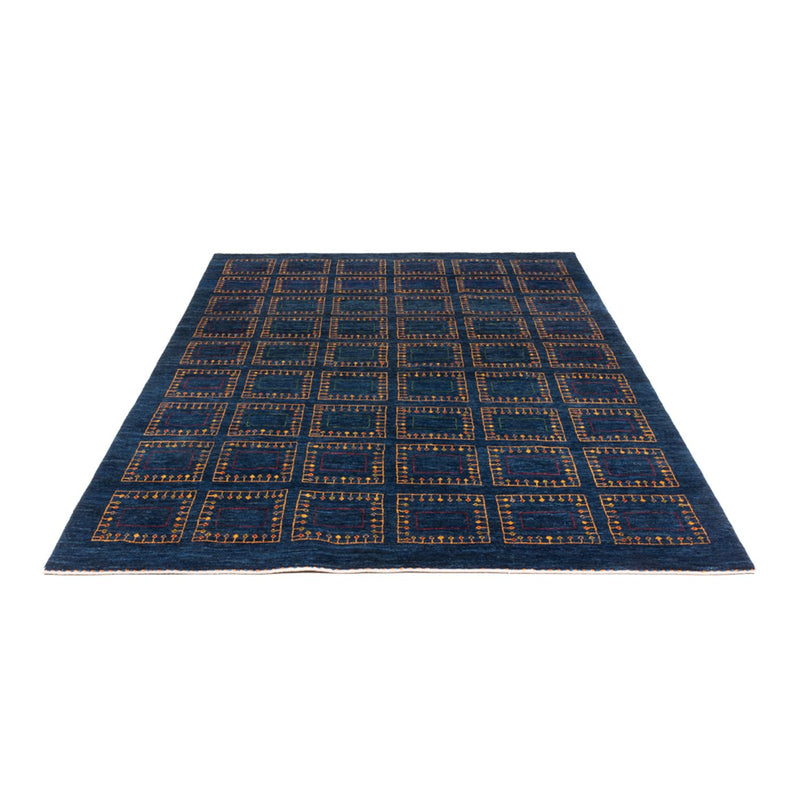 Gabbeh Tæppe - Loribaft Persisk - 253 x 180 cm - blå