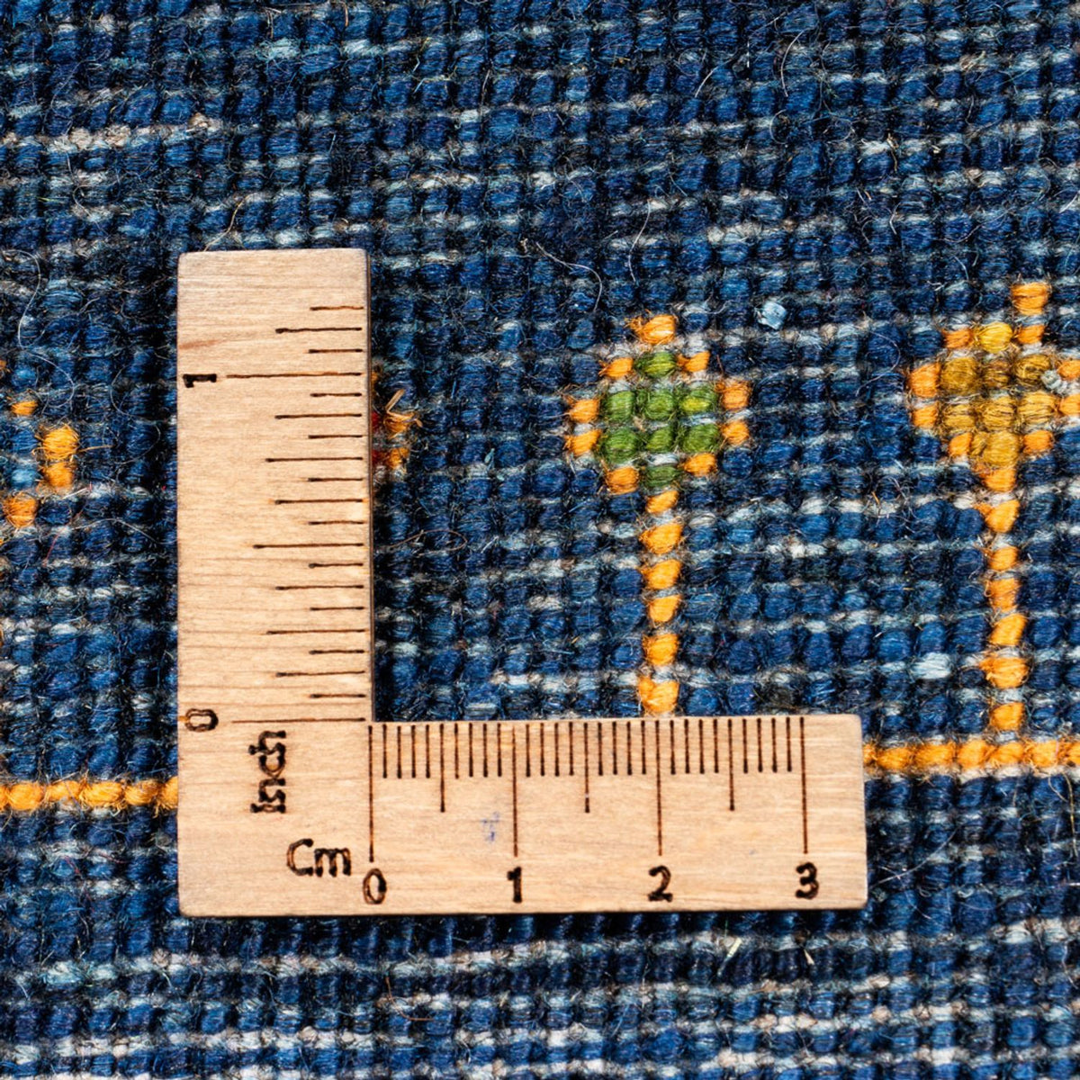 Gabbeh Tæppe - Loribaft Persisk - 253 x 180 cm - blå