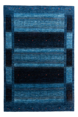 Gabbeh Tæppe - Loribaft Persisk - 256 x 180 cm - blå