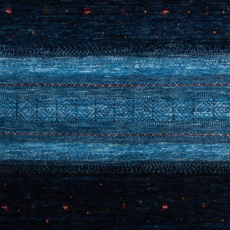 Gabbeh Tæppe - Loribaft Persisk - 256 x 180 cm - blå