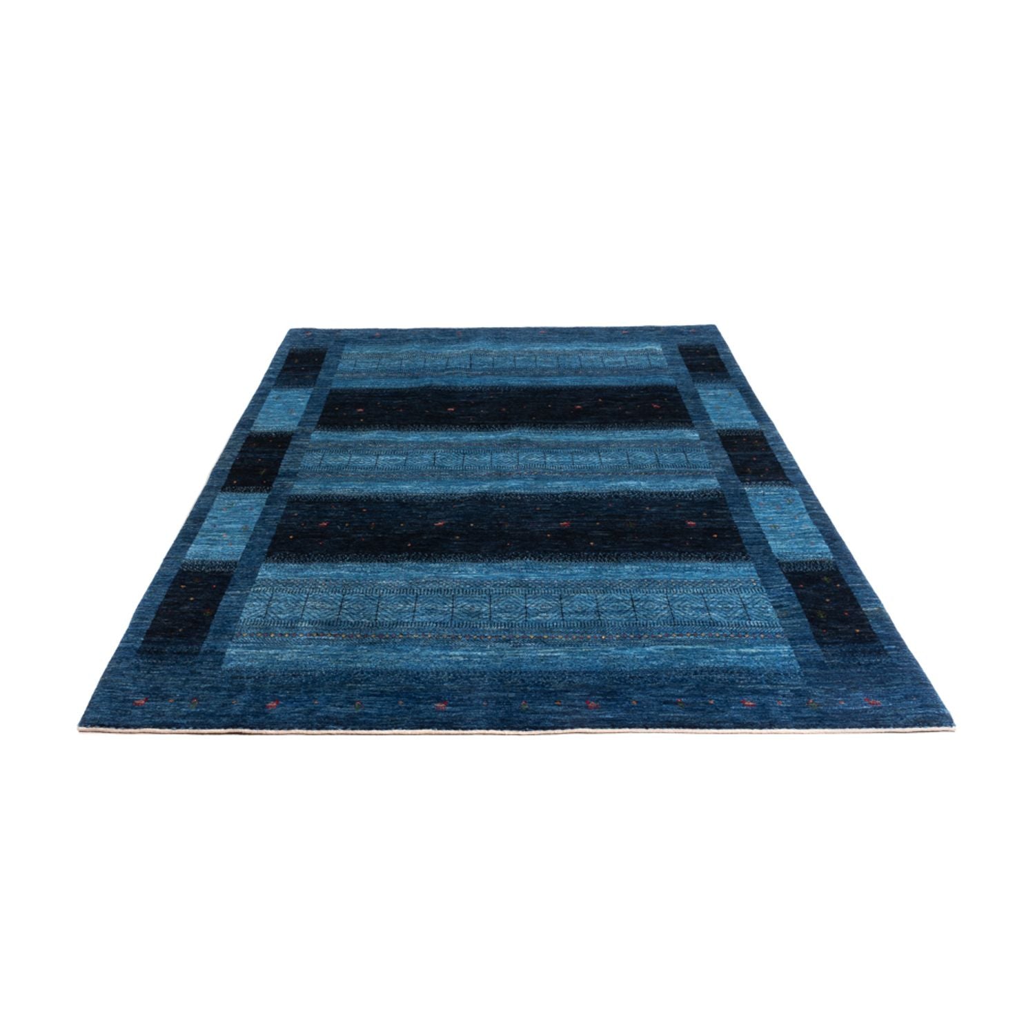 Gabbeh Tæppe - Loribaft Persisk - 256 x 180 cm - blå