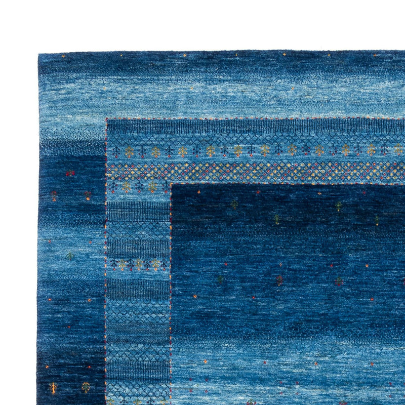 Gabbeh Tæppe - Loribaft Persisk - 331 x 228 cm - blå