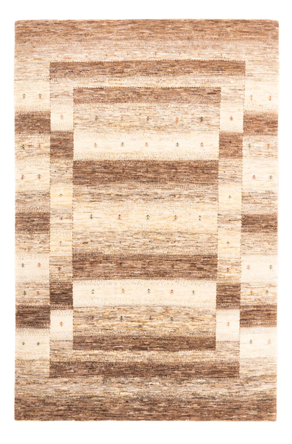Gabbeh Tæppe - Loribaft Persisk - 248 x 172 cm - natur