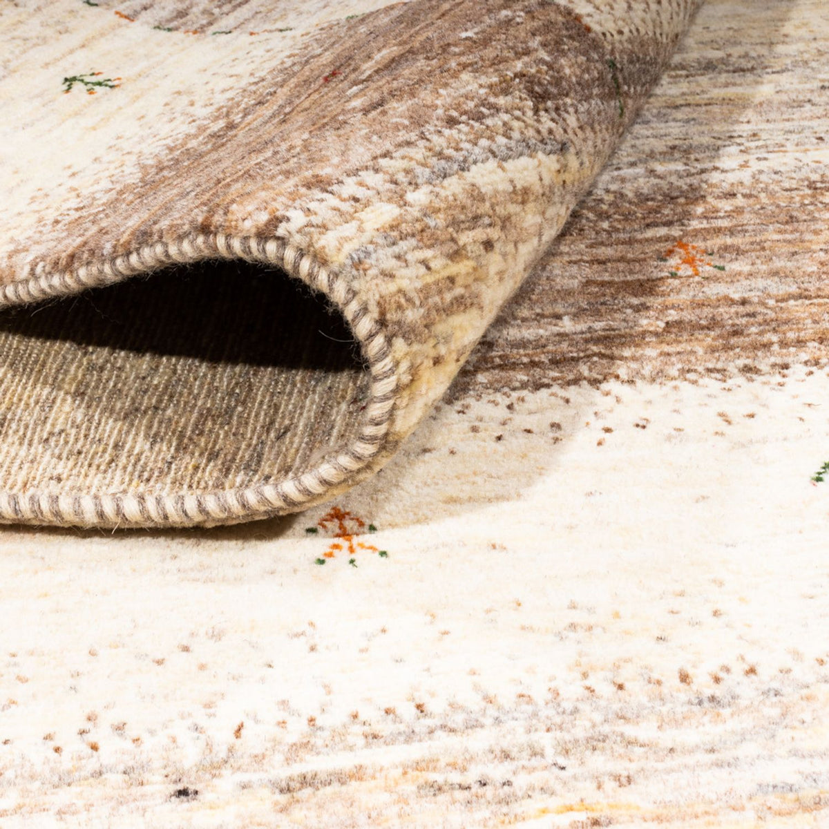 Gabbeh Tæppe - Loribaft Persisk - 248 x 172 cm - natur