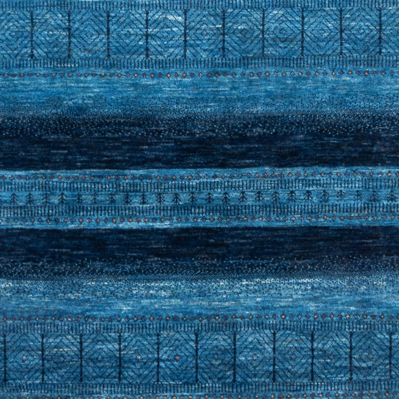 Gabbeh Tæppe - Loribaft Persisk - 244 x 178 cm - blå