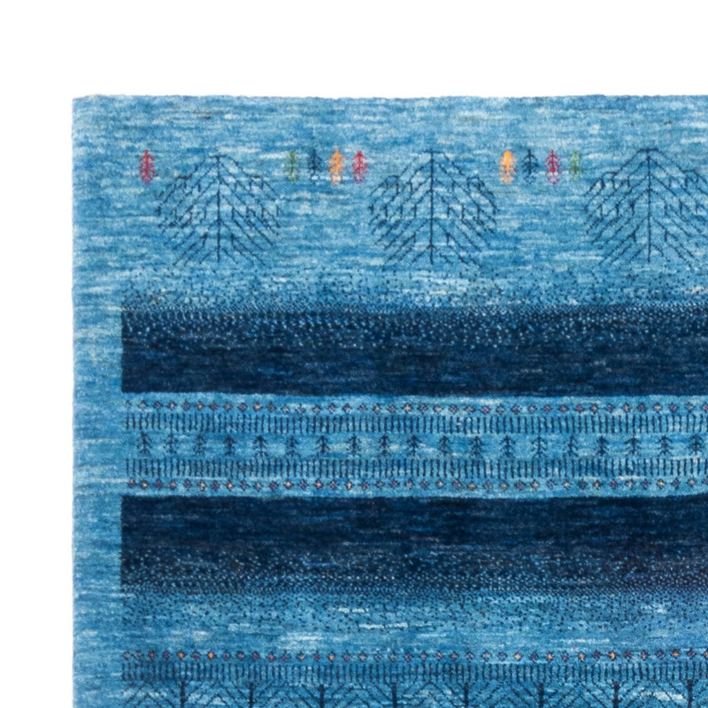 Gabbeh Tæppe - Loribaft Persisk - 244 x 178 cm - blå