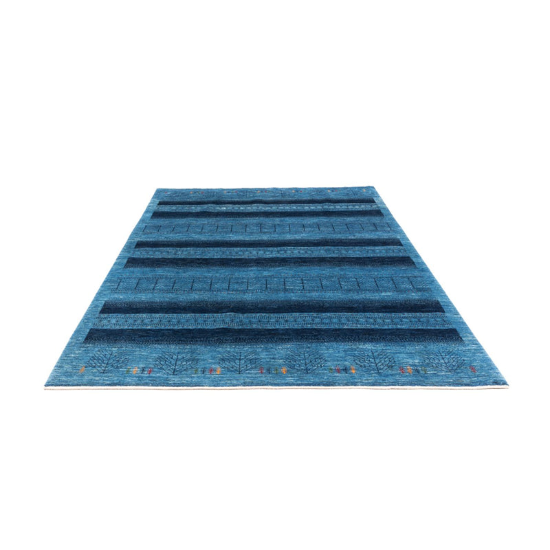 Gabbeh Tæppe - Loribaft Persisk - 244 x 178 cm - blå