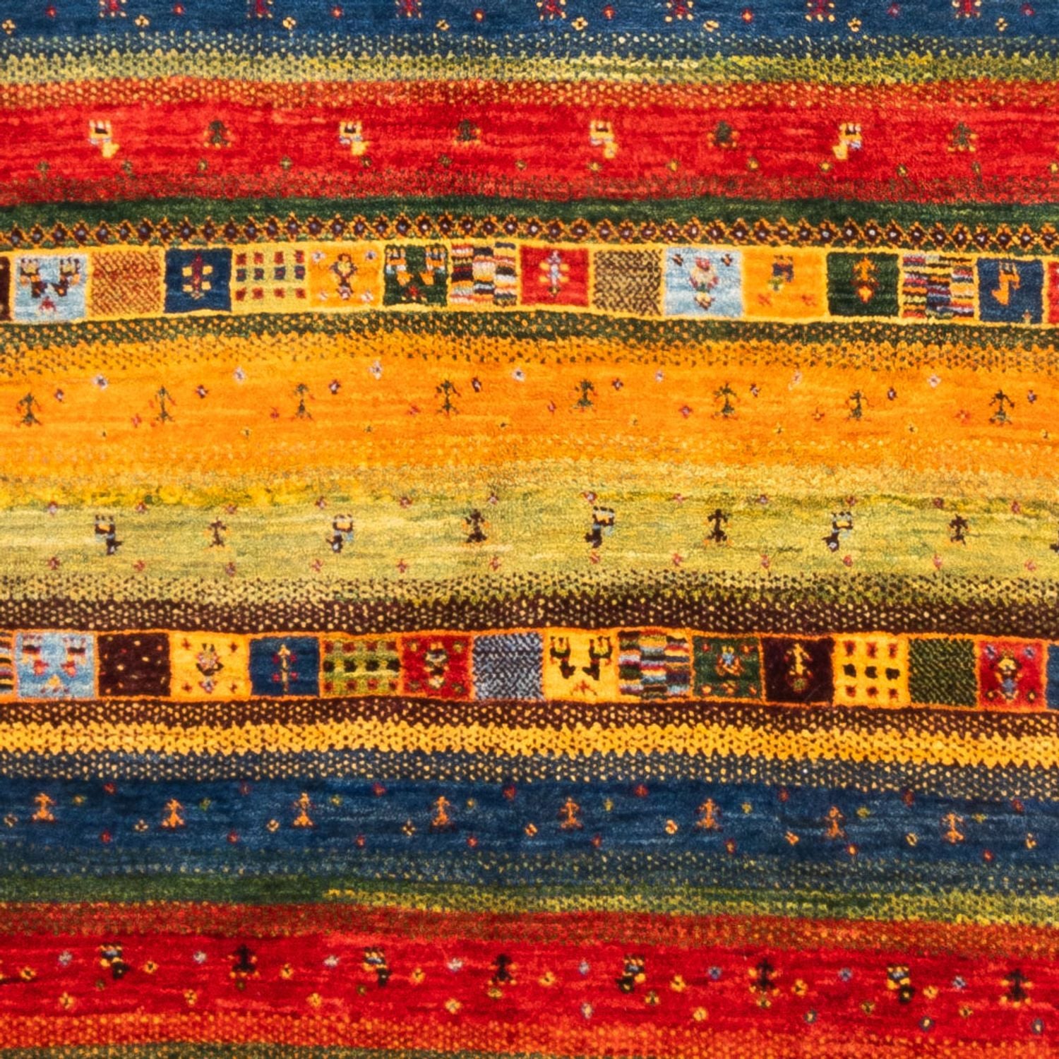 Gabbeh Tæppe - Loribaft Persisk - Royal - 239 x 162 cm - blå