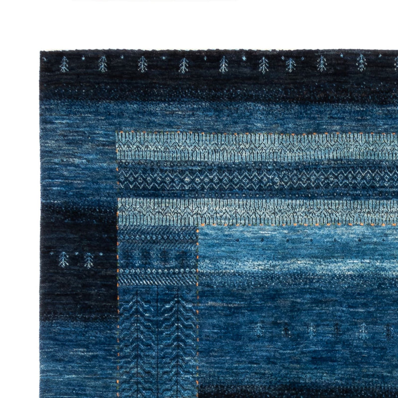 Gabbeh Tæppe - Loribaft Persisk - 288 x 197 cm - blå
