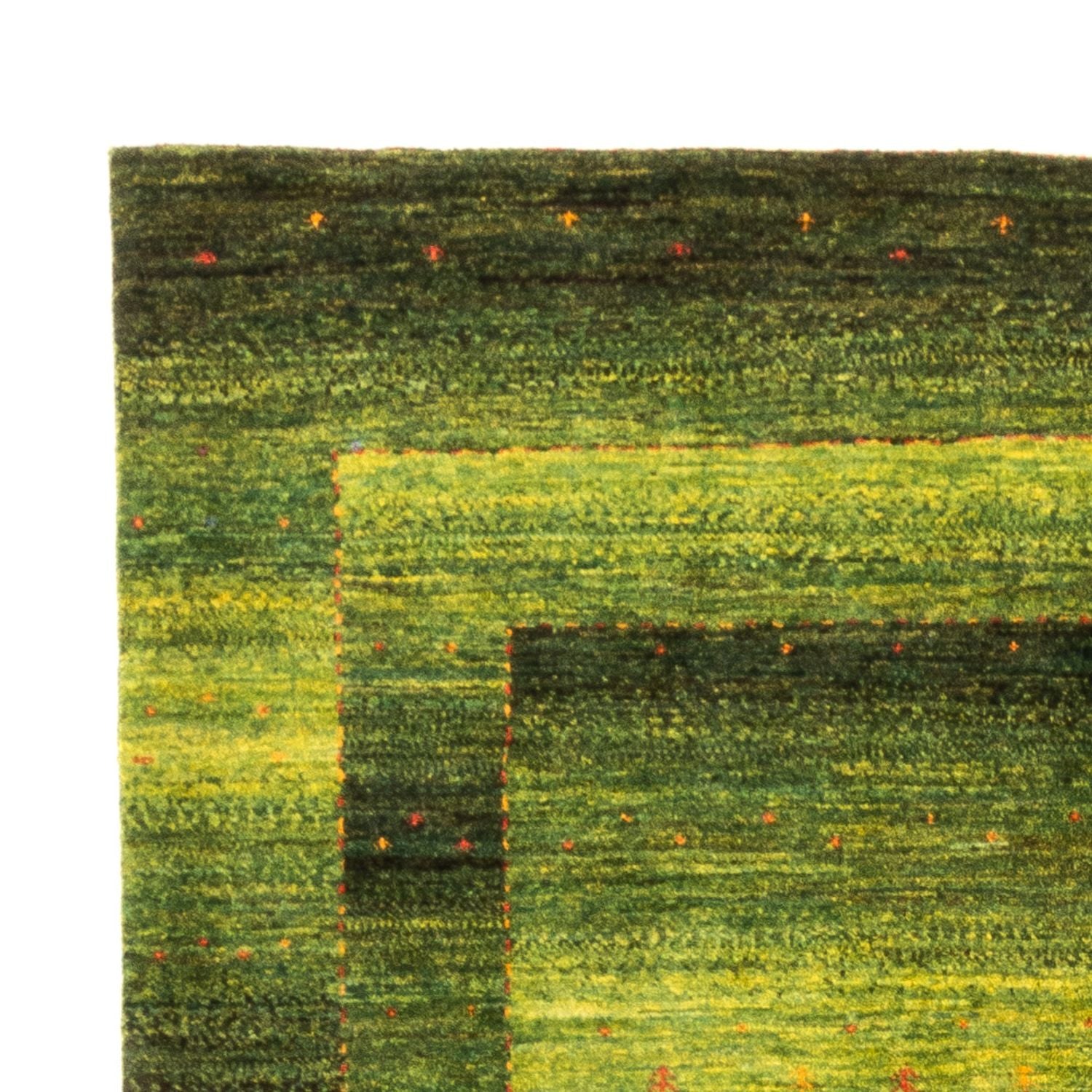 Gabbeh Tæppe - Loribaft Persisk - 236 x 166 cm - grøn