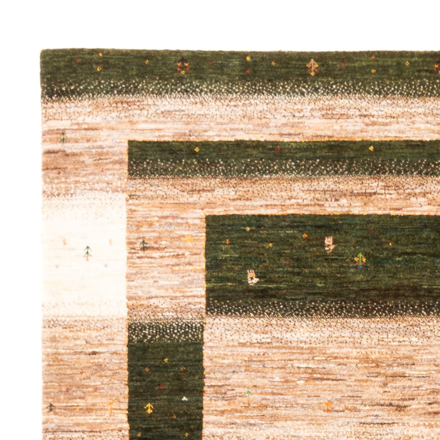 Gabbeh Tæppe - Loribaft Persisk - 228 x 179 cm - natur