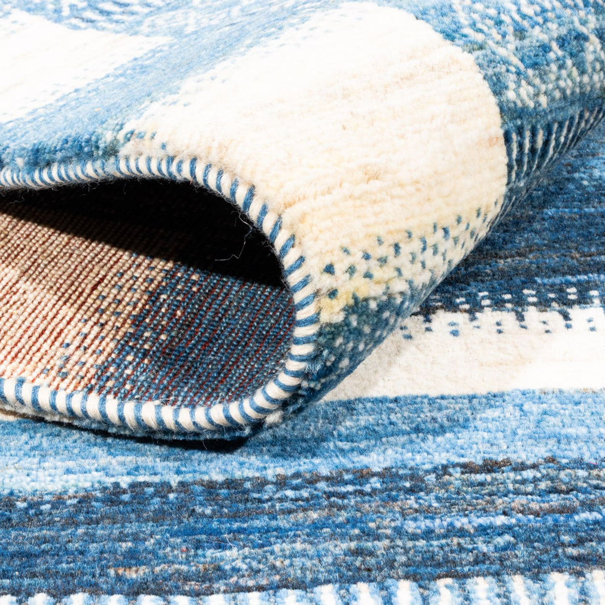 Gabbeh Tæppe - Loribaft Persisk - Royal - 222 x 172 cm - blå